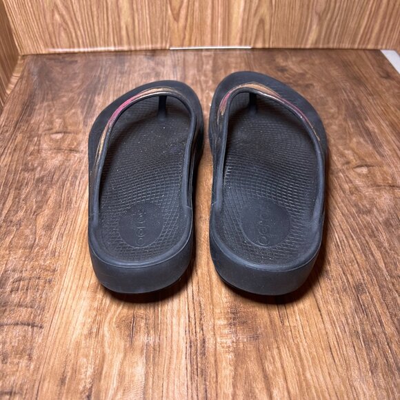 OOFOS Sandals Shoes Recovery “Cabernet”Slip On Sz: 9 - Picture 3 of 5